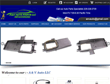 Tablet Screenshot of anvautoparts.com